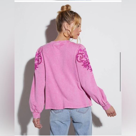 VICI FATE Charisma Abstract Pattern Sweatshirt, Large, NWT - Picture 4 of 4